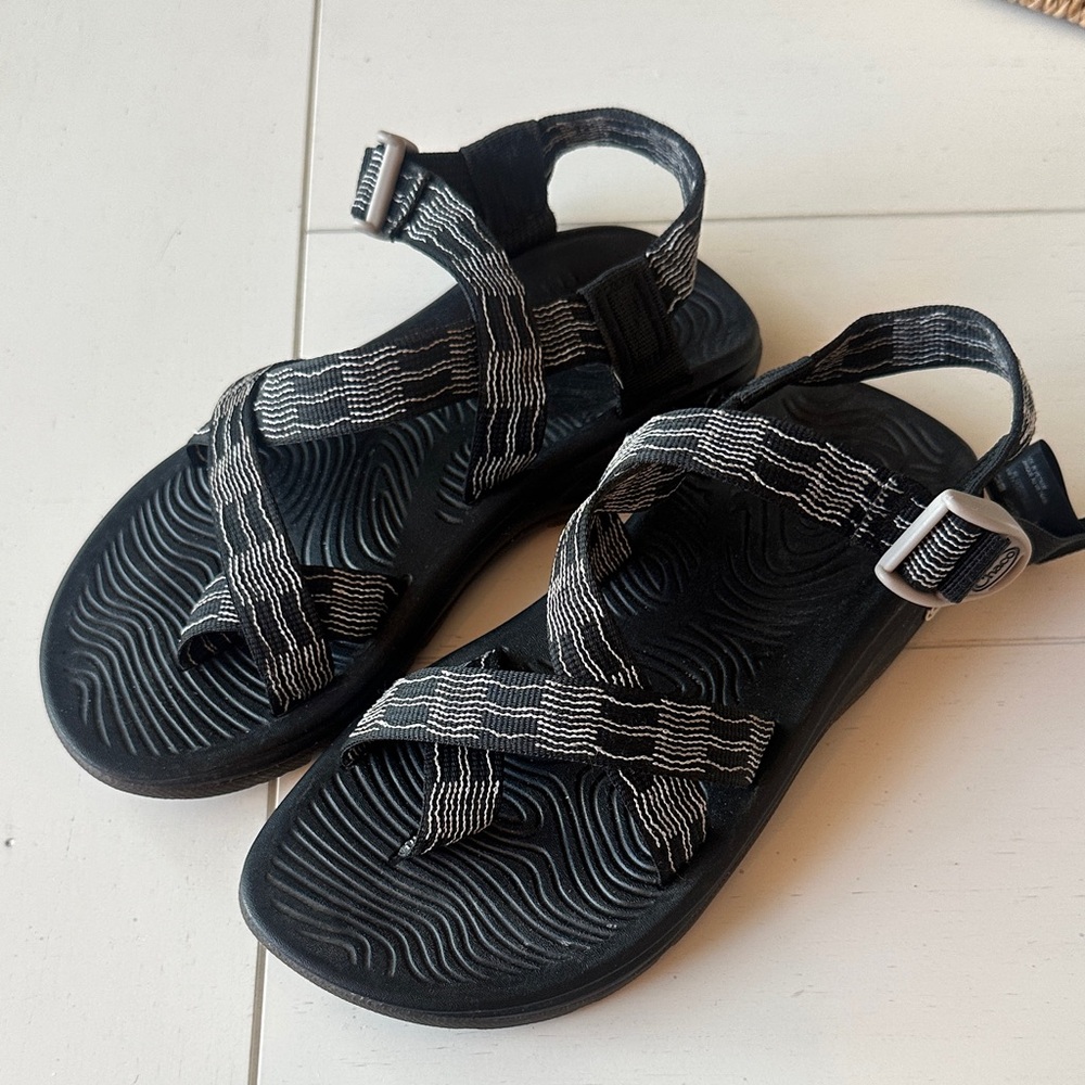 Chaco Black and Gray Women's Sandals